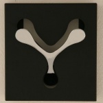 Designový věšák Spoon single, černý
