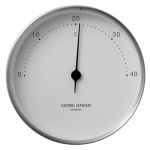 Teploměr Koppel, 10 cm, nerez/bílá