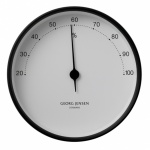 Vlhkoměr Koppel, 10 cm, černá/bílá
