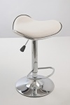 Barové židle Lega bez opěráku - SET 2 ks, bílá 