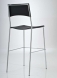 Barové židle Luone - SET 2 ks, černá