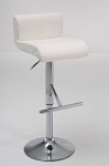 Barová židle Helios - SET 2 ks, bílá