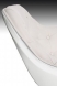 Otočné křeslo na centrální noze s knoflíčky Amma - SET 2 ks, bílá 