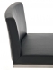 Barová židle s nerezovou podnoží Taje, černá