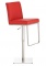 Barová židle s nerezovou podnoží Winnie, červená