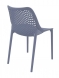 Designová jídelní židle stohovatelná Soufi, tmavě šedá