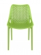 Designová jídelní židle stohovatelná Soufi, zelená