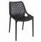 Designová jídelní židle stohovatelná Soufi, černá