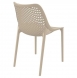 Jídelní židle stohovatelná Soufi - SET 2 ks, krémová