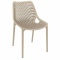Designová jídelní židle stohovatelná Soufi, krémová