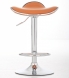 Barové židle Lega bez opěráku otočné - SET 2 ks, oranžová