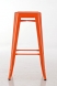 Barová stolička bez opěradla Factory, oranžová_1.jpg