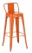 Barová židle Factory, výška 77 cm, oranžová