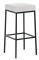 Barová stolička Joel, výška 80 cm, černá-bílá