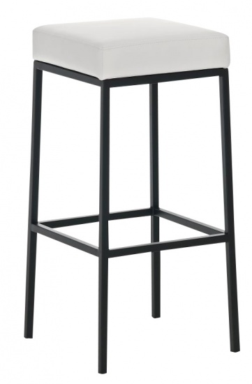Barová stolička Joel, výška 80 cm, černá-bílá