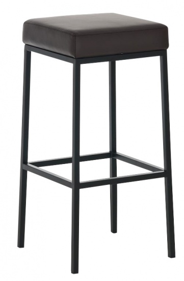 Barová stolička Joel, výška 80 cm, černá-hnědá