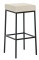 Barová stolička Joel, výška 80 cm, černá-krémová