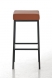 Barová stolička Joel, výška 80 cm, černá-koňaková_1.jpg