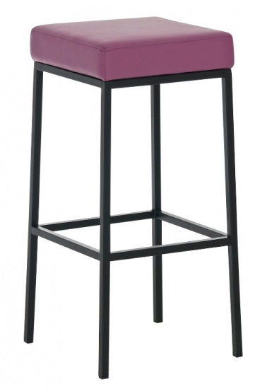 Barová stolička Joel, výška 80 cm, černá-fialová