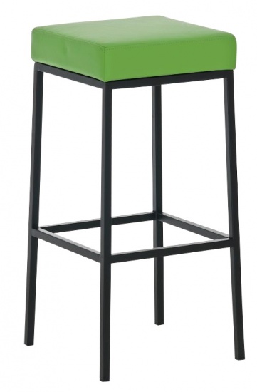 Barová stolička Joel, výška 80 cm, černá-zelená