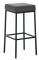 Barová stolička Joel, výška 85 cm, černá-šedá