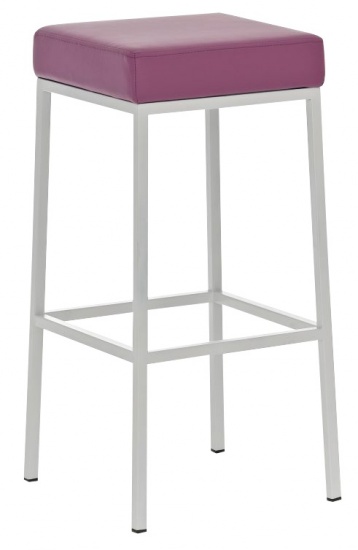 Barová stolička Joel, výška 80 cm, bílá-fialová