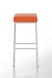 Barová stolička Joel, výška 80 cm, bílá-oranžová_1.jpg