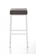 Barová stolička Joel, výška 85 cm, bílá-hnědá_1.jpg