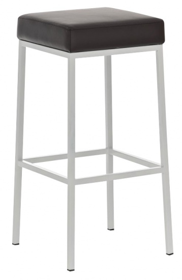 Barová stolička Joel, výška 85 cm, bílá-hnědá