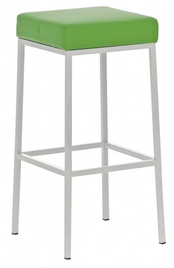 Barová stolička Joel, výška 85 cm, bílá-zelená