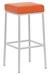 Barová stolička Joel, výška 85 cm, bílá-oranžová