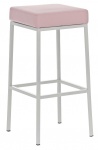 Barová stolička Joel, výška 85 cm, bílá-růžová