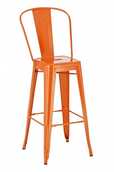 Barová židle Factory, výška 77cm, oranžová