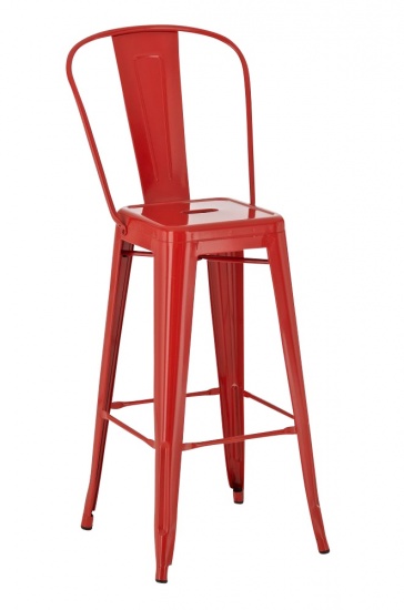 Barová židle Factory, výška 77cm, červená