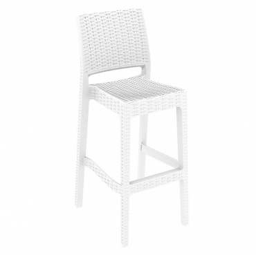 Venkovní barová židle Martini, bílá