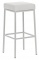 Barová stolička Joel, výška 80 cm, bílá-bílá