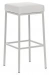 Barová stolička Joel, výška 80 cm, bílá-bílá