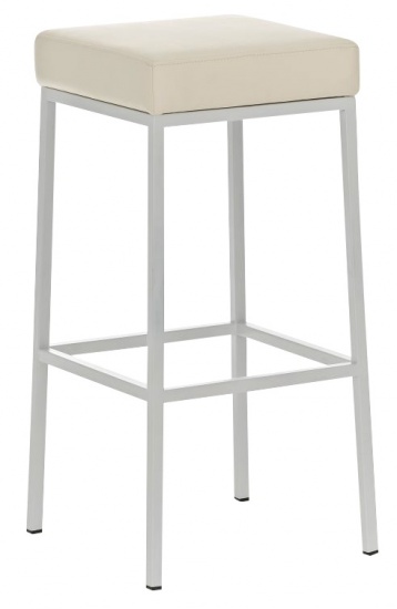 Barová stolička Joel, výška 80 cm, bílá-krémová