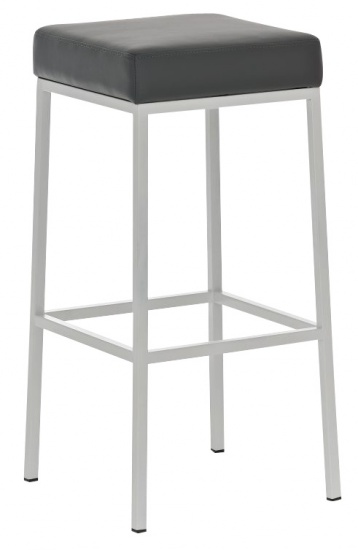Barová stolička Joel, výška 80 cm, bílá-šedá