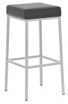 Barová stolička Joel, výška 85 cm, bílá-šedá