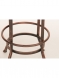 Rustikální barová židle Piano, kovová podnož / dřevo podnož