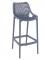 Barová židle Soufi outdoor, šedá
