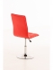 Jídelní / pracovní otočná židle Gauja, červená
