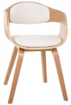 Jídelní / konferenční židle dřevěná Stona, bílá