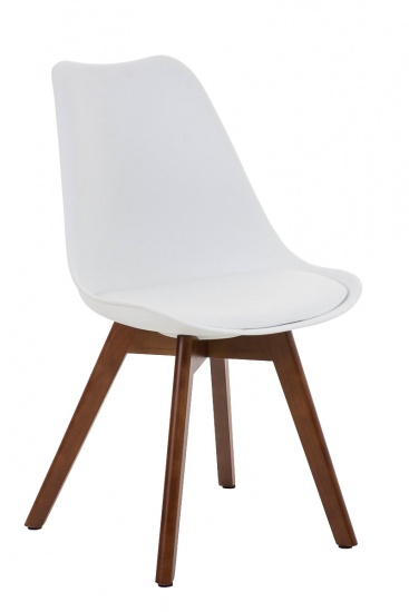 Jídelní / konferenční židle Borna podnož ořech, bílá