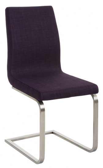 Jídelní židle Belveder látkový potah, fialová