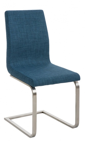 Jídelní židle Belveder látkový potah, modrá