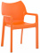 Židle DIVA, oranžová