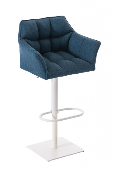 Barová židle Damaso, látkový potah, modrá