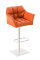 Barová židle Damaso, oranžová